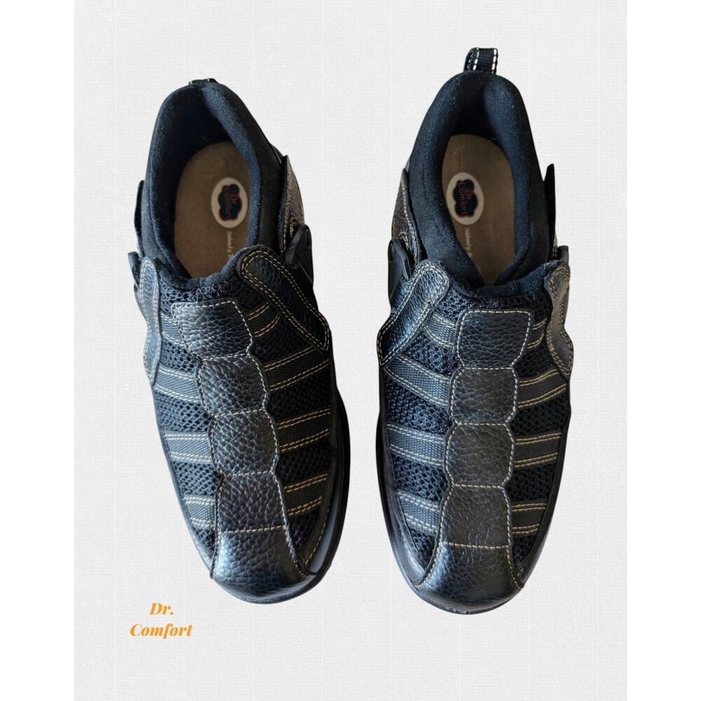 Dr. Comfort Edward X-Depth Orthopedic Comfort Shoes Hook Loop Men 9.5W